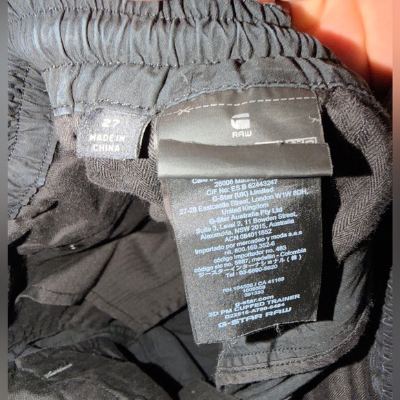 UEC G STAR RAW BLACK 3D PM Cuffed Trainer pocket cargo numerous zip pockets 27 - Picture 6 of 11